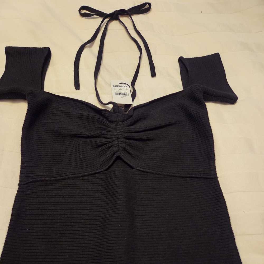 Express Black Off-Shoulder Blouse